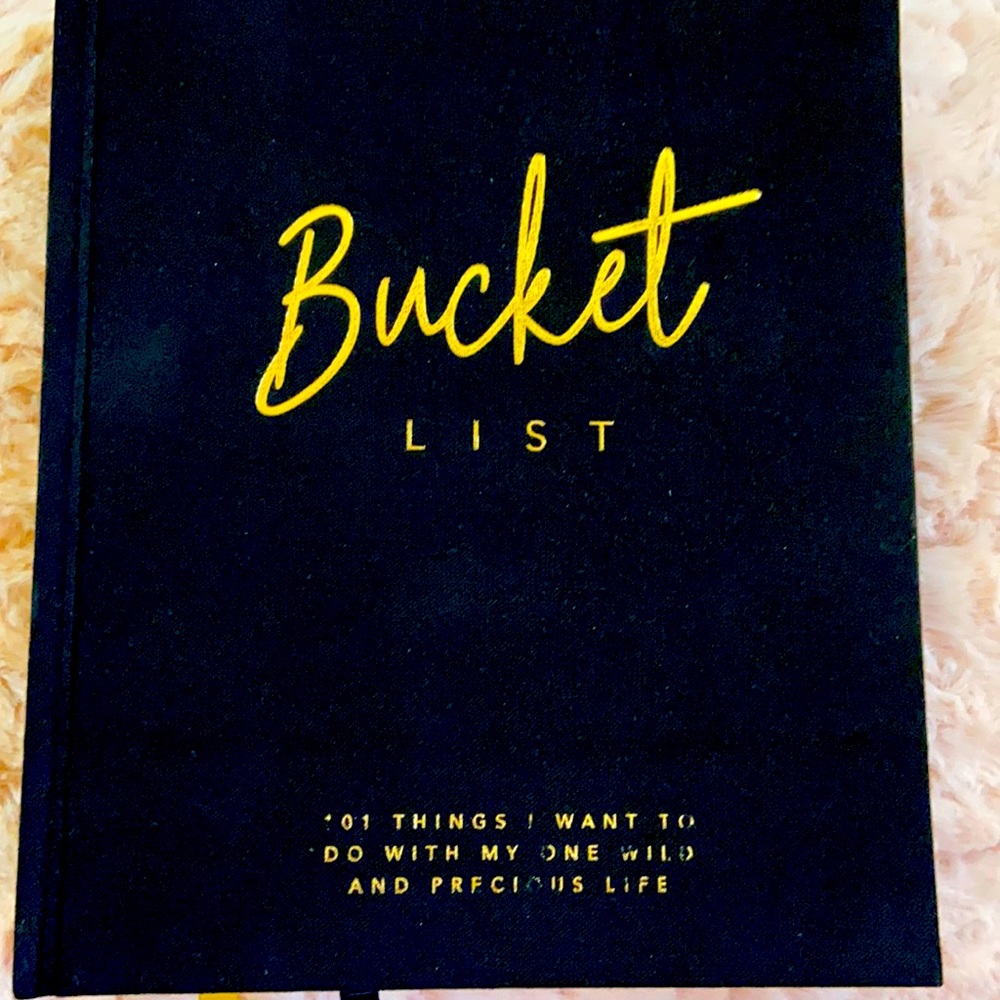 Black hardcover inspirational journal.